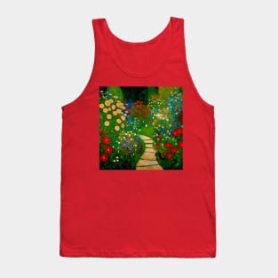 Winding Path Through a Flower Garden Tank Top